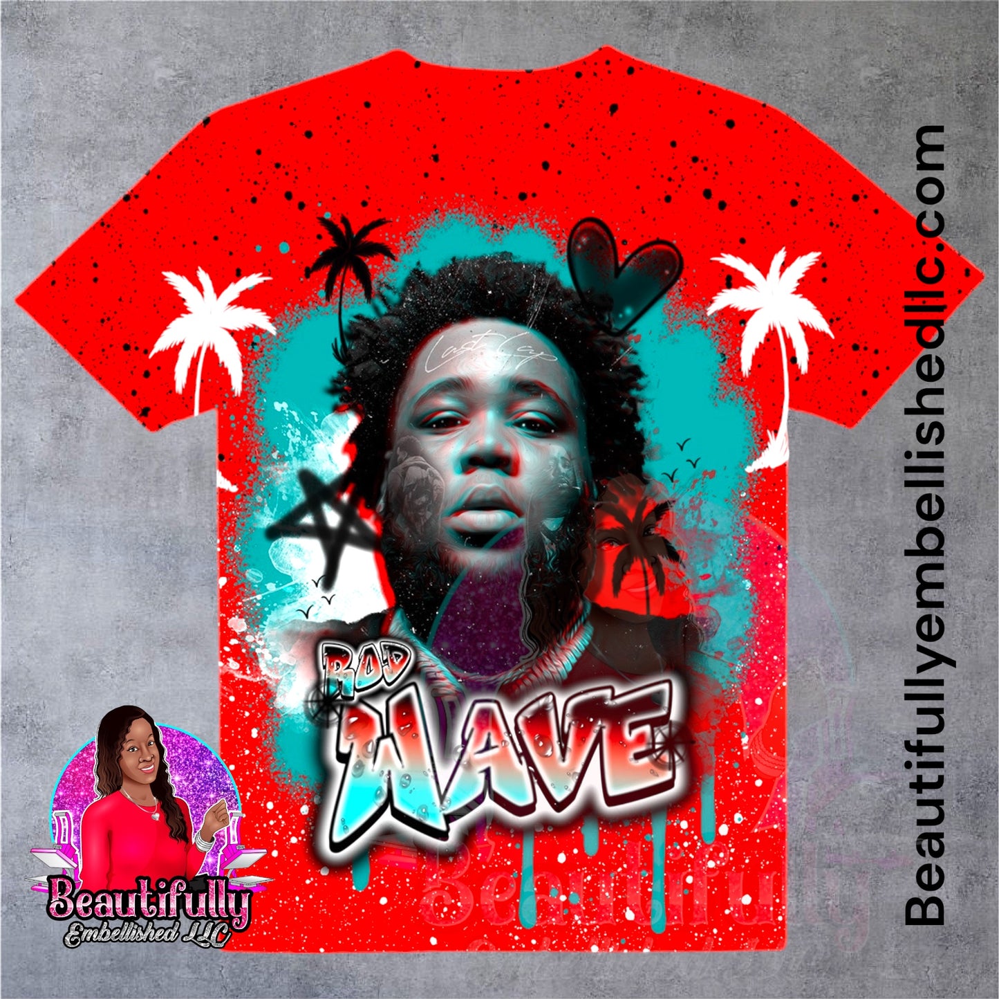 Rod Wave inspired 3D Shirt