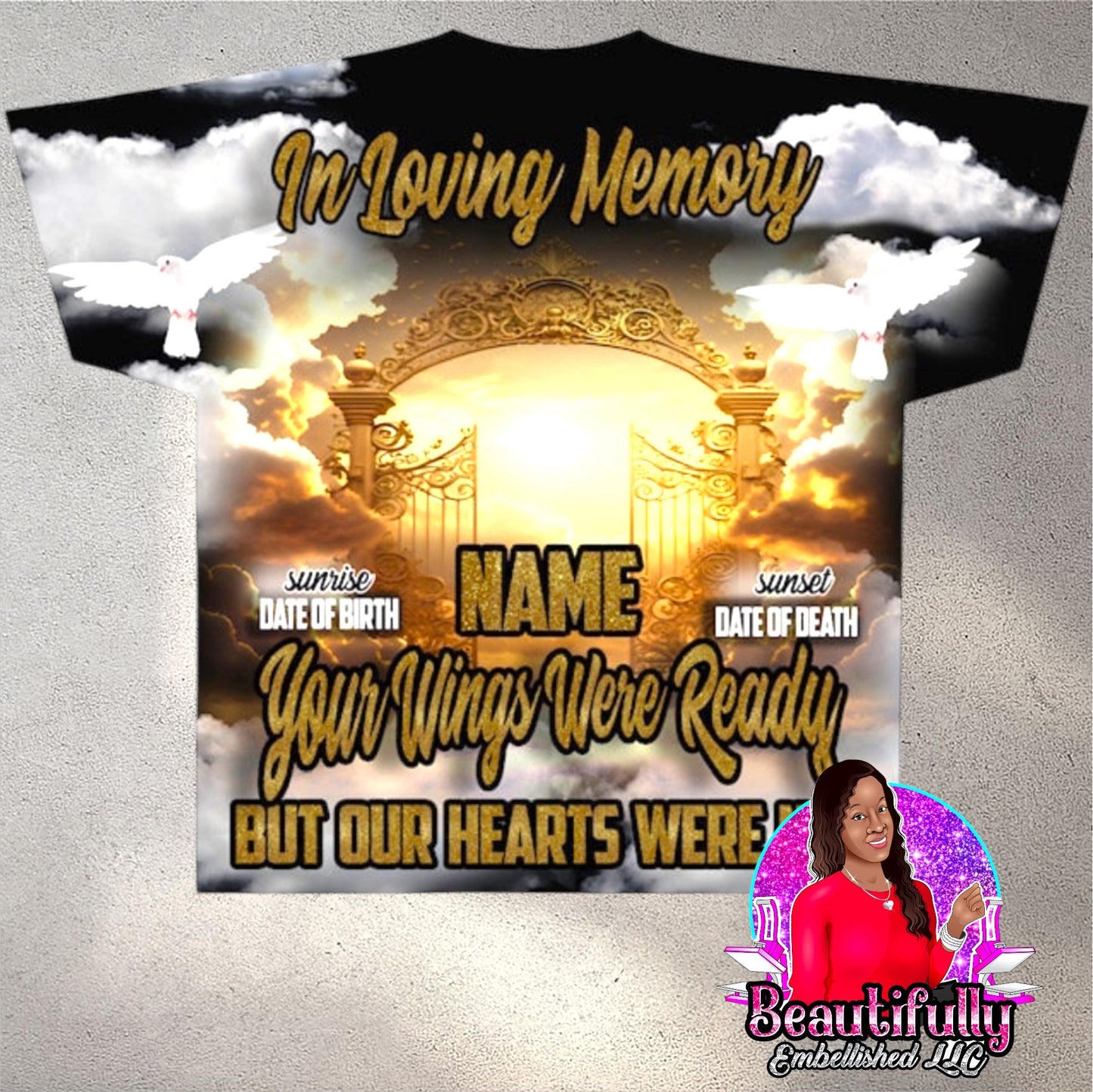 Gold/Black (In Loving Memory)